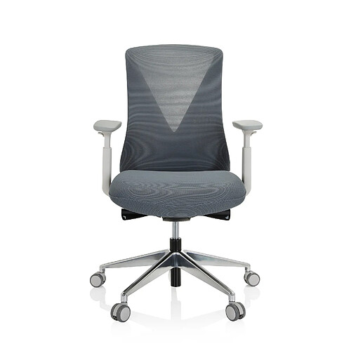 Siège de bureau / Siège pivotant PAPIL PRO tissu/tissu maille gris hjh OFFICE