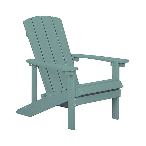 Beliani Chaise de jardin ADIRONDACK Bois d'ingénierie Turquoise