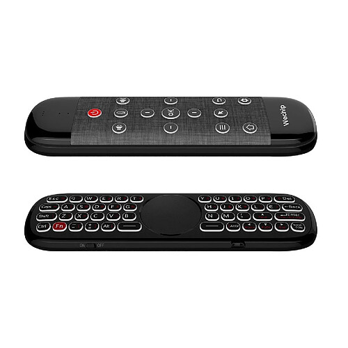 Universal Télécommande ZYF Z10 2.4G rétroéclairée Air Voice avec clavier sans fil, tableau tactile, anti-perte de pouvoir, pour TV Box, Smart TV | Télécommande (noir)