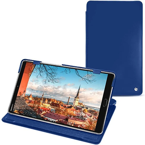 Housse cuir Huawei MediaPad M5 8 - Rabat horizontal - Bleu océan ( Nappa - Pantone #15458a) - NOREVE