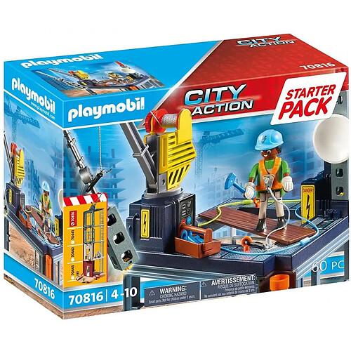 Playmobil® 70816 Playmobil Starter Pack Plateforme de construction