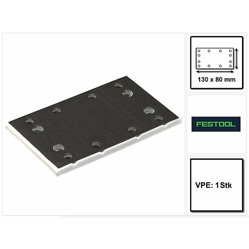 Festool SSH-STF-80x130/8 Patin de ponçage, pour ponceuse RS 4 (483906)