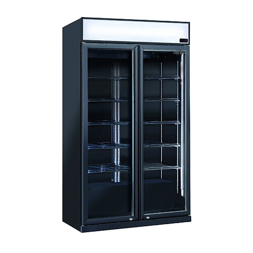 COOLHEAD Armoire à Boisson Réfrigérée Vitrée Professionnelle Noire - 1050 L - Cool Head