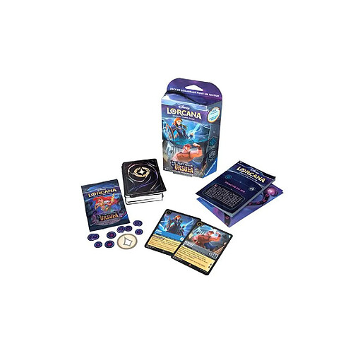 Cartes à collectionner Ravensburger Disney Lorcana TCG Deck de démarrage Saphir et Acier