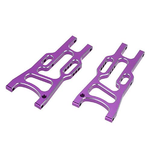 1 Paire 1/10 Bras De Suspension Inférieur Arrière En Aluminium Aolly Pour Modèle De Voiture RC Violet