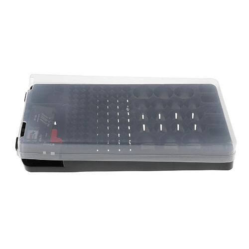 106 grilles Organisateur de La Batterie Boîte de Rangement Case avec Détachable Checker 13x7x3 pouces