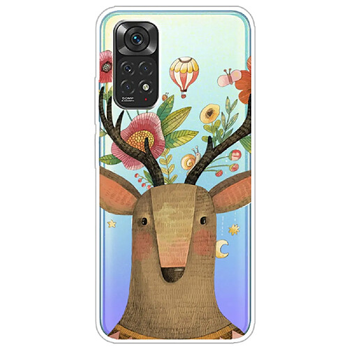 Coque en TPU antichoc cerf pour votre Xiaomi Redmi Note 11S 4G/Redmi Note 11 4G (Qualcomm)