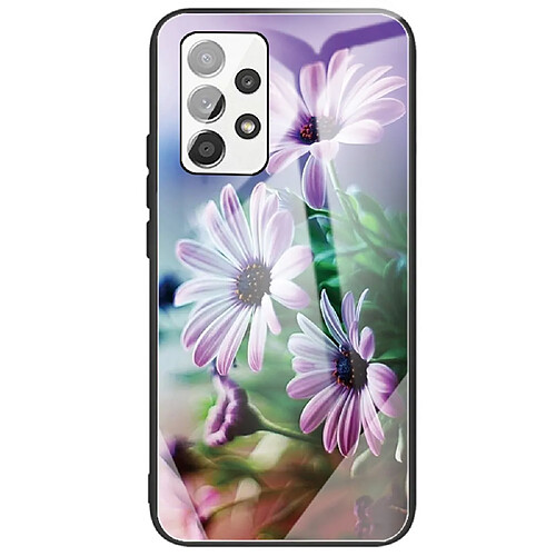 Coque en TPU anti-rayures, antichoc Chrysanthème pourpre pour votre Samsung Galaxy A53 5G