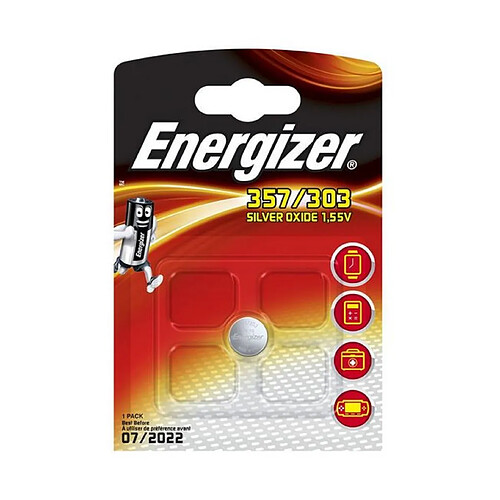 Energizer Pile bouton 357/303 Oxyde d'argent 1,5V