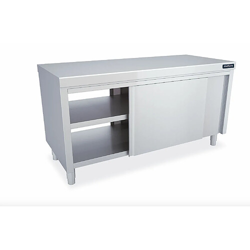 Meuble Inox avec Portes Coulissantes Traversantes - Gamme 700 - Distform