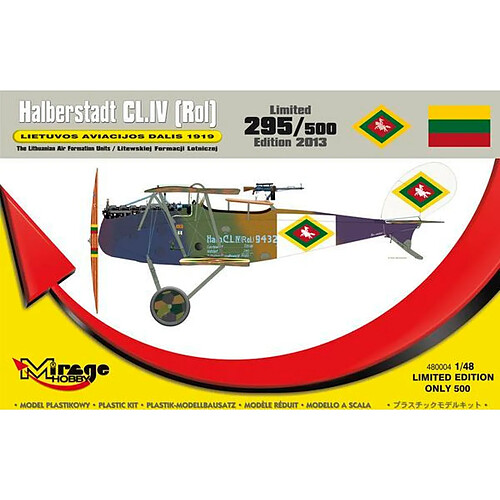 Halberstadt CL.IV(Rol) LIETUVOS 1919 - 1:48e - Mirage Hobby