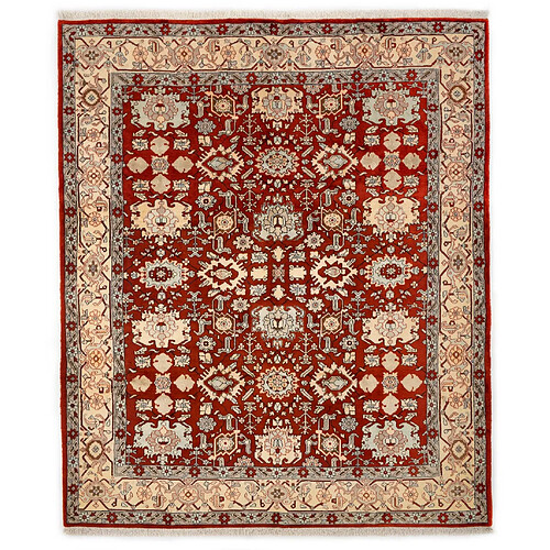 Vidal Tapis de laine 300x255 rouge Tabriz