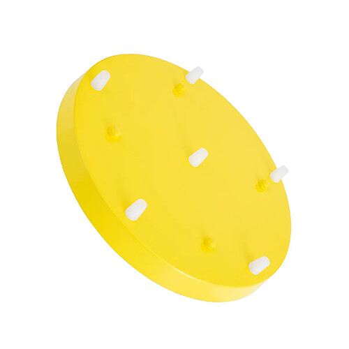 Ledkia Rosace aluminium 6x1 Jaune