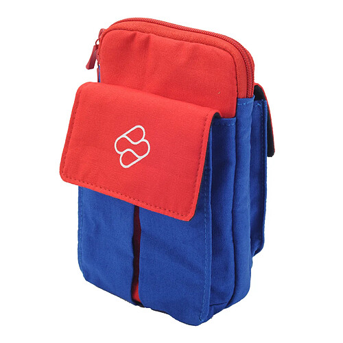 Blade Nintendo Commutateur - Sac de rangement Soft Sac Soft - Contrôleurs de joie - rouge avec bleu