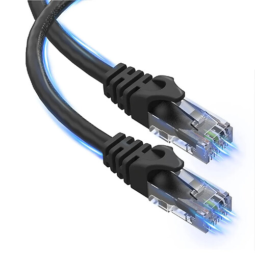 Ultra Clarity Cables Cable Ethernet Cat6 Cable RJ45 Haute Vitesse 10 Gbps Compatible avec Modem, PC, Commutateurs,