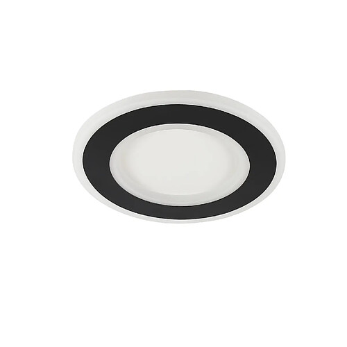 ZMH LED Plafonnier Lumière de couloir Noir et Blanc 24cm Living Lights