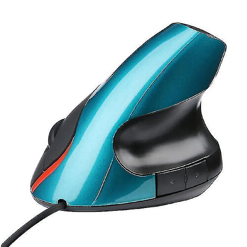 Universal 2,4 g USB Vertical de souris verticale PC ordinateur portable Souris de parchemin optique, bleu