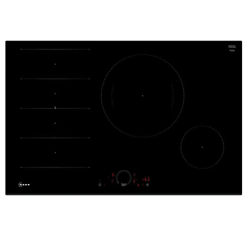 Table de cuisson induction 80cm 4 feux 7400w noir - T68FHE4L0 - NEFF