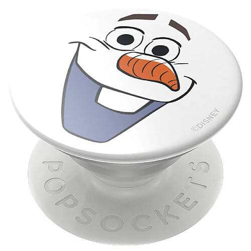 PopSockets Pop Grip pour Smartphones Gén 2 Design Olaf le Bonhomme de Neige Blanc