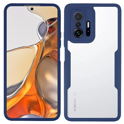 Coque en TPU + acrylique bleu marine pour votre Xiaomi 11T/11T Pro