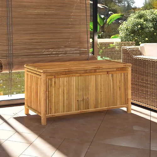 vidaXL Boîte de rangement de jardin 110x52x55 cm Bambou