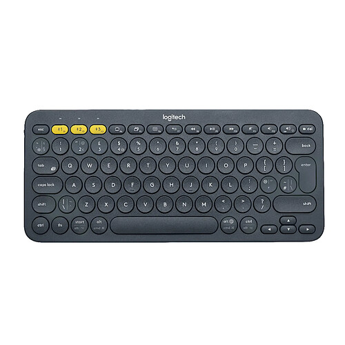 Logitech K380 Bluetooth QWERTY Pannordique Gris