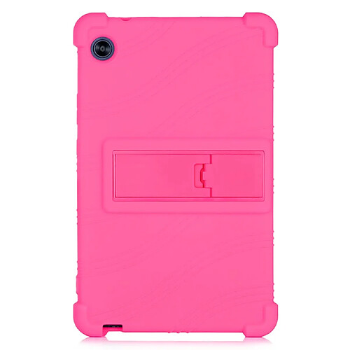 Coque en silicone avec béquille rose pour votre Huawei MatePad T8