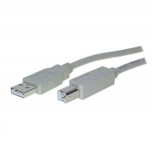 MCL ENTER-WEB Cable USB 2.0 type A/B - 1.80m Gris