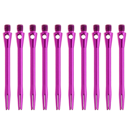 10 pièces 52mm en alliage robuste fléchettes dart tiges accessoires de jeux d'intérieur violet