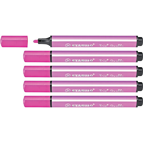 STABILO Stylo feutre Trio Scribbi, rose ()