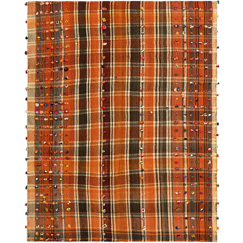 Vidal Tapis de laine 212x167 orange Jajim