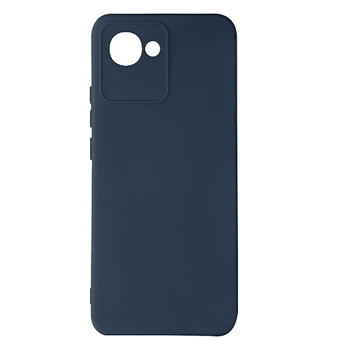 Avizar Coque Realme C30 Semi-rigide Soft-touch Fine bleu nuit