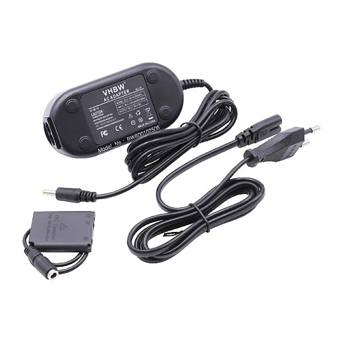 vhbw Bloc d'alimentation, chargeur adaptateur compatible avec Fuji / Fujifilm FinePix Z200, Z20fd, Z30, Z33 appareil photo - Câble 2m, coupleur DC