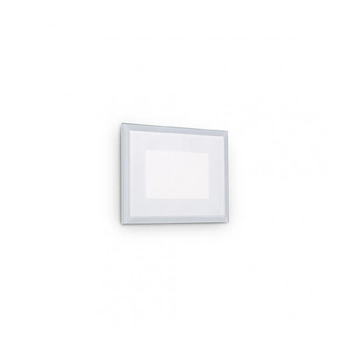 Ideal Lux Applique encastrée de jardin Indio Verre,métal,aluminium blanc 1 ampoule 8cm