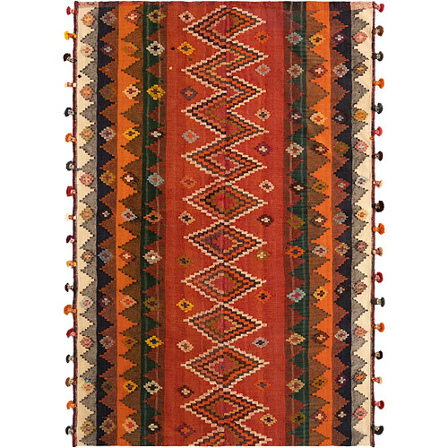 Vidal Tapis de laine 213x144 rouge Jajim