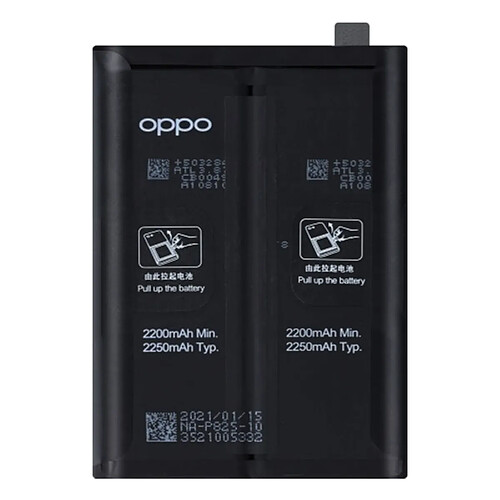 Avizar Clappio Batterie interne pour Oppo Find X3 Neo 4500mAh BLP825 Noir