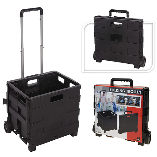 Es Collection H&S Collection Chariot Aluminium avec caisse pliante PP