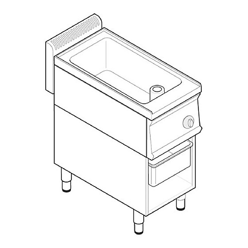 Sauteuse électrique - 15 litres - gamme 700 - Tecnoinox