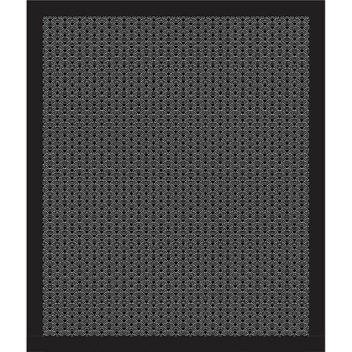 Alter Tapis de salle de bain, 100% Made in Italy, Tapis antitache avec impression numérique, Tapis antidérapant et lavable, Optique - Modèle Addy, cm 62x52