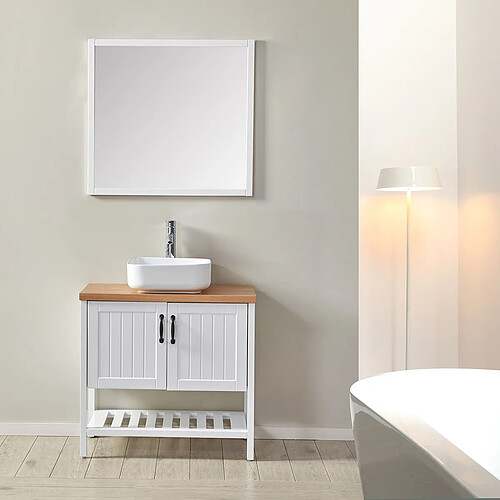 Wilsa Ensemble de salle de bain blanc 80 cm