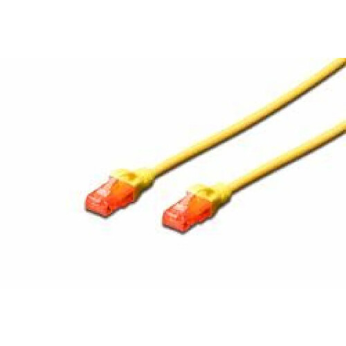 Digitus DK-1617-050/Y 5m Cat6 U/UTP (UTP) Jaune câble de réseau (CAT 6 U-UTP Patchkabel,5m,Gelb - CAT 6 U-UTP Patchkabel, Cu, LSZH AWG 26/7, Länge 5 m, Farbe Gelb)