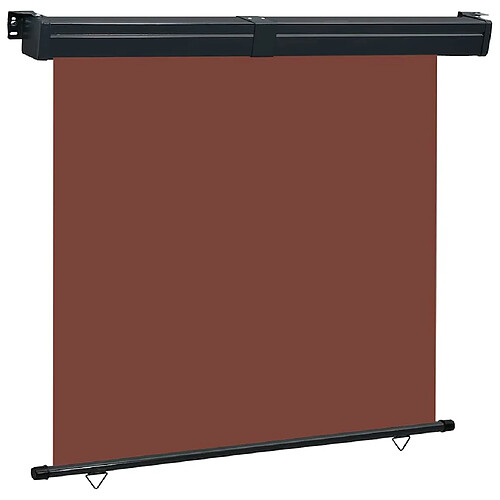 vidaXL Auvent latéral de balcon 175x250 cm Marron