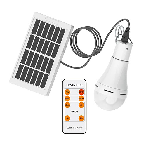 USB Portable Solaire Puissance Ampoule, Intérieur Extérieur Éclairage à la maison, Camping Tente Lampe de Pêche, économie d'énergie Solaire Alimenté