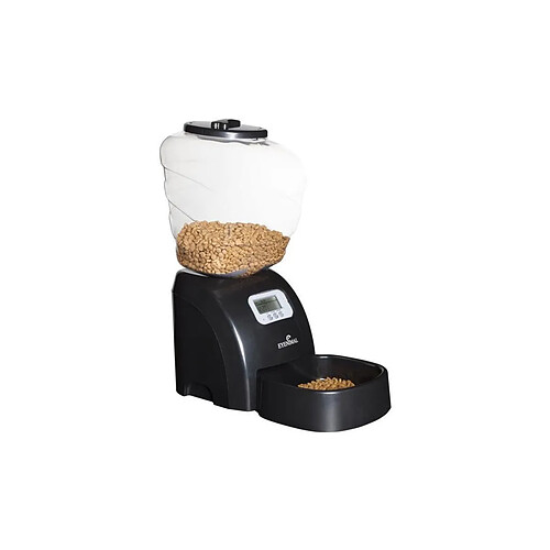 EYENIMAL Distributeur automatique de croquettes 45x20x47 cm - Noir - Pour chat et petit chien