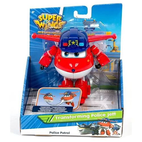 AUDLEY SUPER WINGS Figurines transformables Articulées Transforming 12 cm - Saison 3 - Jet Police