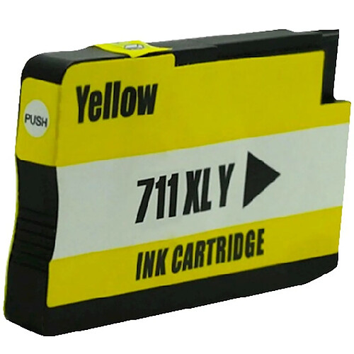 Cartouche d'encre compatible Hp 711 jaune (Cz132A)