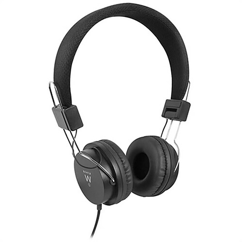 Totalcadeau Casque audio serre-tête (3.5 mm) Noir - Ecouteurs avec prise jack câble 1,5 m pas cher