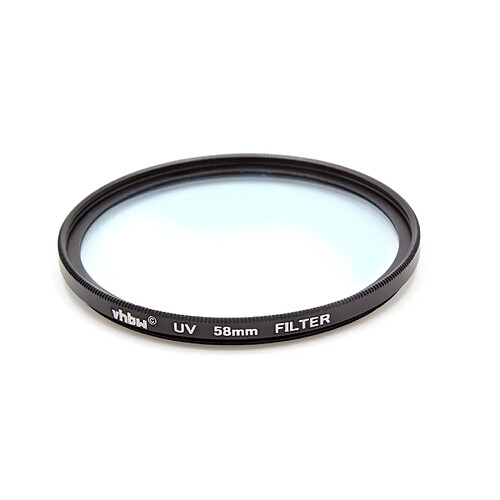 Filtre protection UV universel vhbw 58mm pour Canon Casio Pentax Olympus Panasonic Sony Nikon Ricoh Sigma Tamron Samsung Fujifilm Agfa Minolta Kodak