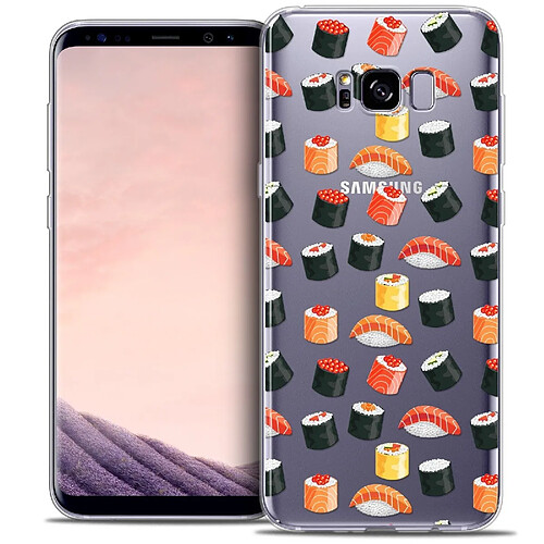 Caseink Coque Housse Etui Samsung Galaxy S8 (G950) [Crystal Gel HD Collection Foodie Design Sushi - Souple - Ultra Fin - Imprimé en France]