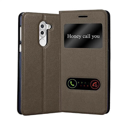 Cadorabo Coque Huawei MATE 9 LITE / GR5 2017 / Honor 6X Etui en Marron